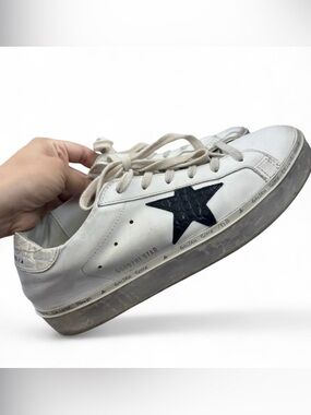 Golden Goose Hi Star Sneakers White Black Star EU 40 US 9